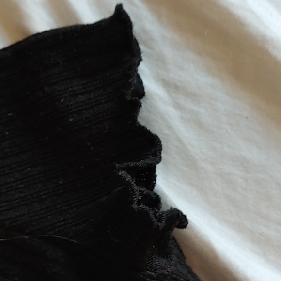 Shein black button up tee shirt - Picture 3 of 4